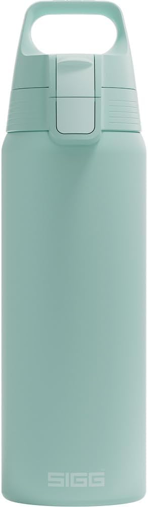 Sigg – Stainless Steel Drinking Bottle – Shield ONE Milky Blue – Suitable for Carbonated Drinks – Leak-Proof – Feather-Light – BPA-Free – Outdoor & Fitness – Blue – 0.75 L