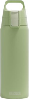 Sigg – Stainless Steel Drinking Bottle – Shield ONE Eco Green – Suitable for Carbonated Drinks – Leak-Proof – Feather-Light – BPA-Free – Outdoor & Fitness – Green – 0.75 L