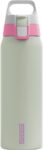 Sigg – Stainless Steel Water Bottle – Shield ONE Multicolour Lily – Suitable for Carbonated Drinks – Leak-Proof – Feather-Light – BPA-Free – Outdoor & Fitness – Light Green – 0.75L