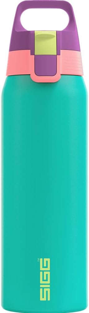 Sigg – Stainless Steel Drinking Bottle – Shield ONE Blue Puya – Suitable for Carbonated Drinks – Leak-Proof – Feather-Light – BPA-Free – Outdoor & Fitness – Blue – 0.75 L
