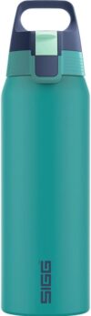 Sigg – Stainless Steel Water Bottle – Shield ONE Multicolour Ocean – Suitable for Carbonated Drinks – Leak-Proof – Feather-Light – BPA-Free – Outdoor & Fitness – Turquoise – 0.75L