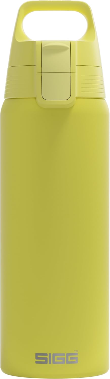 Sigg – Stainless Steel Drinking Bottle – Shield ONE Watermelon – Suitable for Carbonated Drinks – Leak-Proof – Feather-Red – 0.75 L