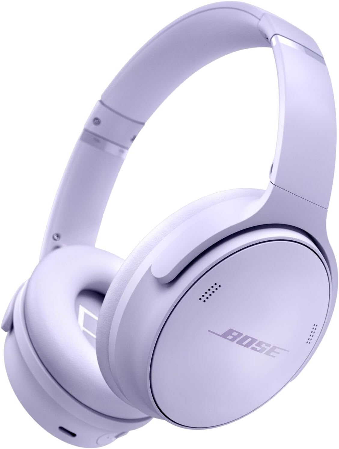 Bose QuietComfort Bluetooth Headphones, Wireless Headphones with Active Over Ear Noise Cancelling and Mic, Deep Bass, Up to 24 Hours of Playtime, Chilled Lilac – Limited Edition Color