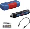 Bosch Professional Screwdriver Bosch GO 3 (incl. 8pcs bit Set, bit Holder, USB-C Cable, Mini Case)