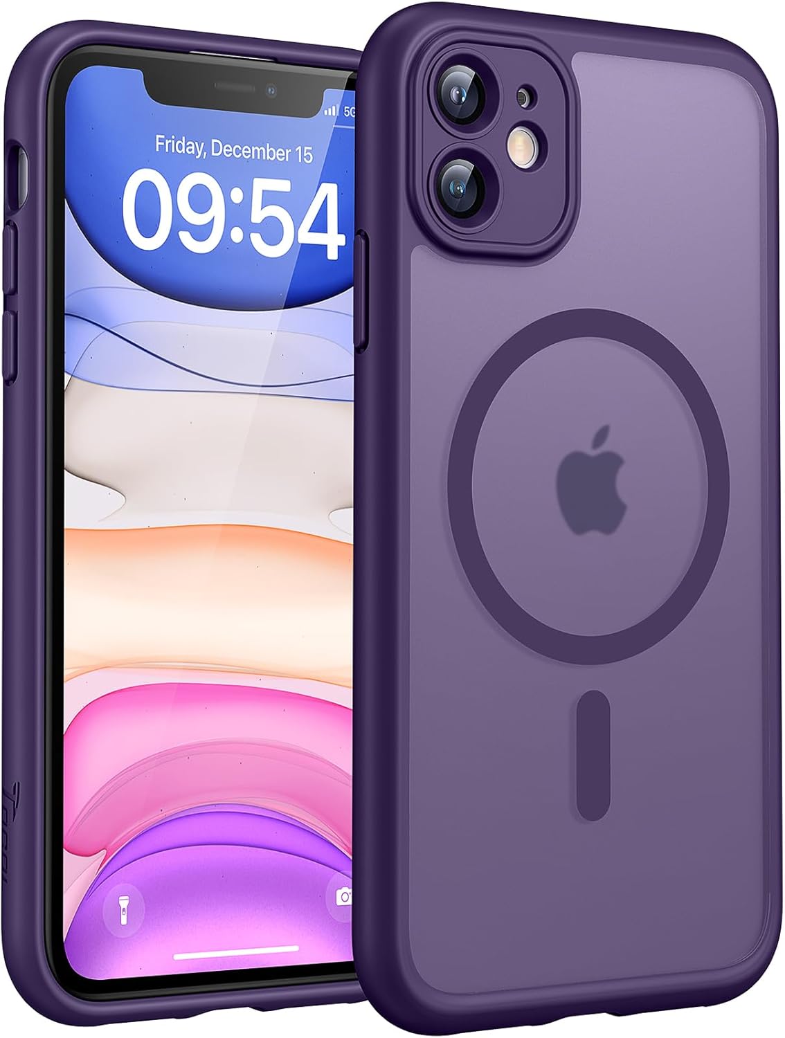 TOCOL for iPhone 11 Case, Compatible with MagSafe, Mdnight Purple