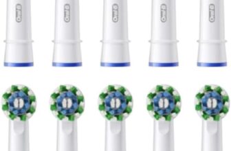 Oral-B Pro Cross Action Toothbrush Heads for Electric Toothbrush, Pack of 10, Suitable for a Post Box