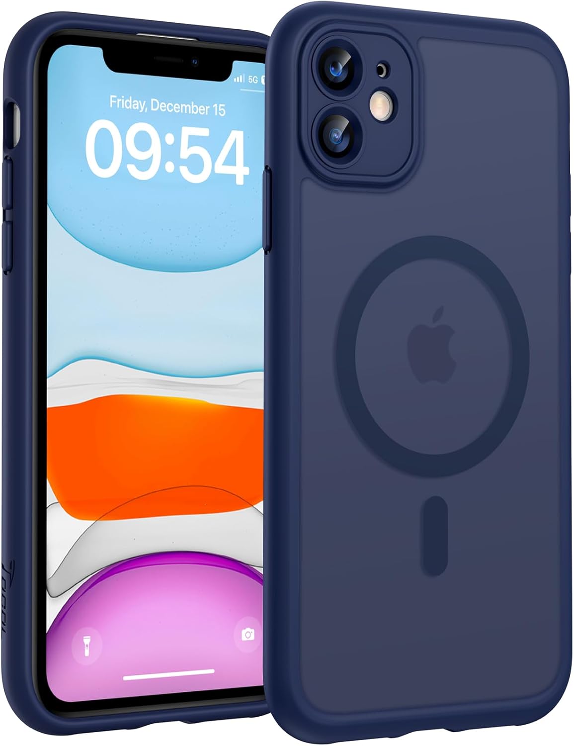 TOCOL for iPhone 11 Case, Compatible with MagSafe, Dark Blue