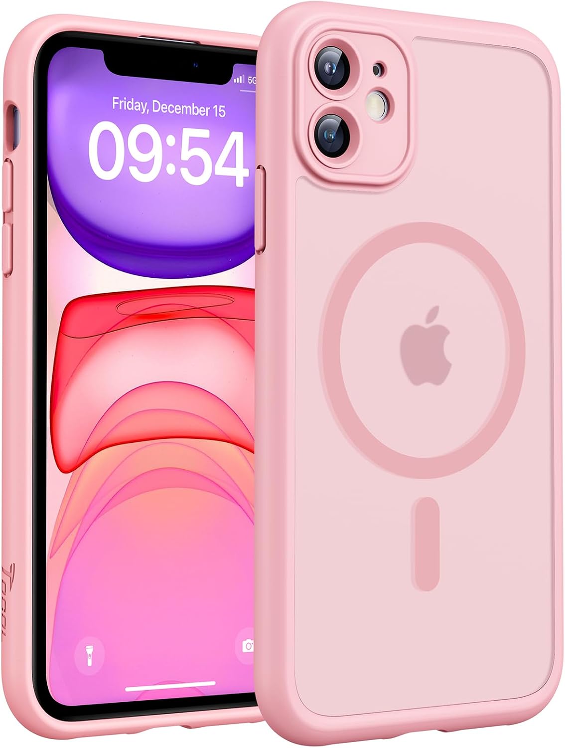 TOCOL for iPhone 11 Case, Compatible with MagSafe, Light Pink