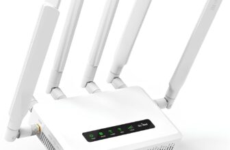 GL.iNet GL-X3000 (Spitz AX) Cellular Gateway 5G Router for House & RV, Wi-Fi 6, Detachable Antennas, Dual-SIM, T-Mobile & AT&T IoT Device Certified, Family/Rural Area/Road Trips