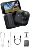 Insta360 GO Ultra Essentials Bundle – Small 4K Vlogging Camera, Hands-Free, POV Cam, 1/1.28″ Sensor, 53g Lightweight, 156° FOV, 200 Min Battery Life, Magnetic Wearable Action Camera for Sports, Vlog