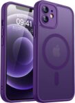 CANSHN Magnetic Shockproof for iPhone 12 Case, Deep Purple