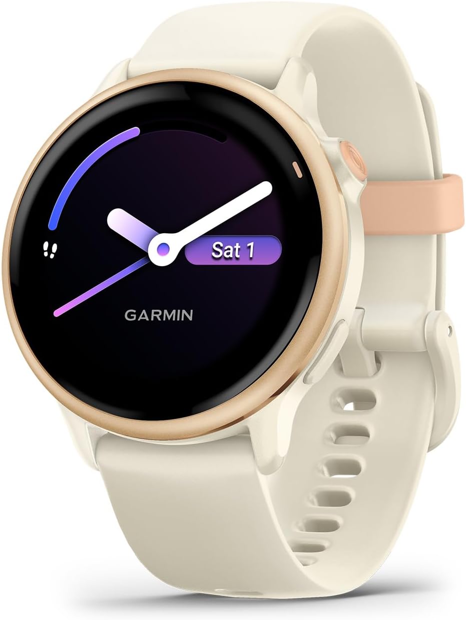 Garmin vívoactive® 6, Health & Fitness GPS Smartwatch, Pink Dawn/Bone