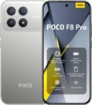 XIAOMI Poco F8 PRO 5G Ai (Compatible with Tmobile Mint Tello & Global) (256GB + 12GB) Ai 2K 6.59″ Bose Sound 50MP Gamers Phone NFC Dual sim Unlocked Model 2510DPC44G Liberado (Titanium Silver)
