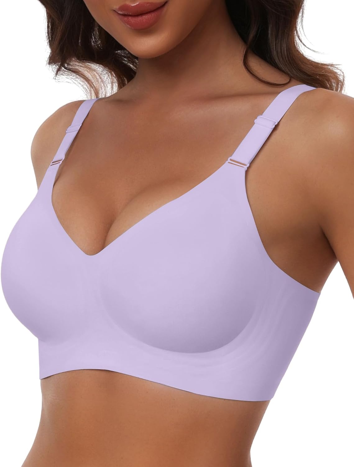 HORISUN No Underwire Seamless Full Coverage Bras for Women Regular & Plus