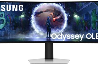 Samsung 49 Inch Odyssey OLED G9 G93SD, DQHD (5120 x 1440), Gaming Monitor, PC Screen, 240 Hz, OLED Glare Free, 0.03 ms Response Time, Gaming Hub, LS49DG934SUXEN
