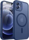 CANSHN Magnetic Shockproof for iPhone 12 Mini Case, Deep Blue