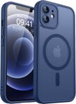 CANSHN Magnetic Shockproof for iPhone 12 Mini Case, Deep Blue