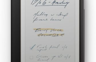 reMarkable Paper Pro Move with Marker Plus and Black Leather Book Folio