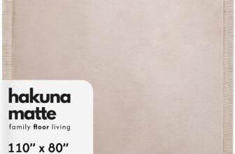 Hakuna Matte CloudSoft Baby Play Mat for Floor 80″ x 110″ Beige