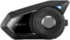 Sena 30K Motorcycle Bluetooth Headset Mesh Communication System, Black, Single Pack with HD Speakers