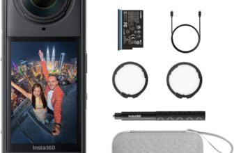 Insta360 X5 Essentials Bundle – Waterproof 8K 360° Action Camera, Leading Low Light, Invisible Selfie Stick Effect, Rugged and Replaceable Lens, 3-Hour Battery, Built-in Wind Guard, Stabilization