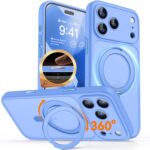 CANSHN 360° Spin Magnetic Stand for iPhone 17 Pro Max Case, Ultramarine