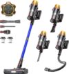 Cordless Vacuum Cleaner, Upgraded 650W 60KPA 70Mins Cordless Stick Vacuum Cleaner with Flexible Hose,Self-Standing,Touch Screen, Anti-tangle Wireless Vacumm Cleaners for Home/Pet Hair/Carpets/Floors