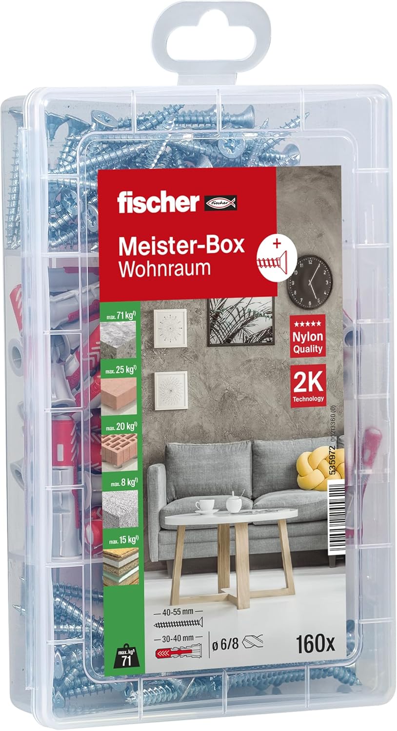 Fischer 535972 Master Box Duo Power Supplied with Universal Plug (Pack of 160)