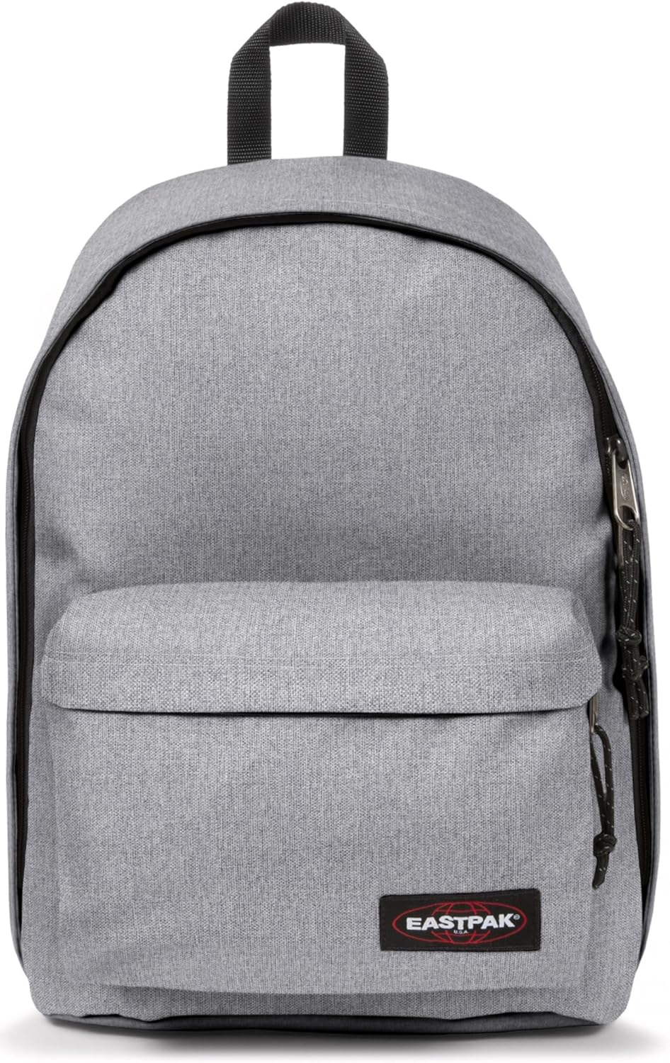 EASTPAK Out Of Office – 31L Backpack with Dual Compartments, 16” Laptop Sleeve, Security Pocket, Bottle Holder & Air Mesh Straps, Sunday Grey