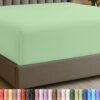 Extra Deep Pocket Queen Fitted Sheet, Fits 16-21 Inch Mattress, Sage | Luxurious Bedding, Deep Pocket Design, Wrinkle Free Cooling Sheets, Stretch Fit, Hotel Sheets For Deep Mattress, Oeko-Tex