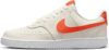 Nike Court Vision Low Next Nature Men’s Shoes (DH2987-115, Sail/White/Safety Orange) Size 10