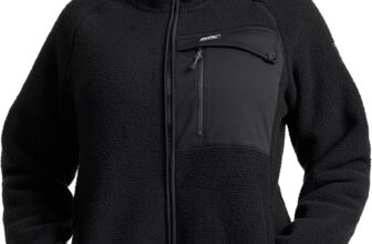 RevolutionRace Sherpa Hoodie for Women, Fleece Jacket Perfect for Hiking and Outdoor Adventures