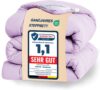 WAVVE Duvet Filling Duvet for 80 Beds, 300 g/m² Fibre Duvet, Lightweight, Soft, Breathable (135 x 200 cm, Violet)