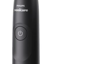 Philips Sonicare 5300 Electric Toothbrush, Sonic Toothbrush with 2 Intensity Levels, Pressure Alert, EasyStart, SmarTimer and BrushPacer, Black, Model HX7101/01 [New Technology]