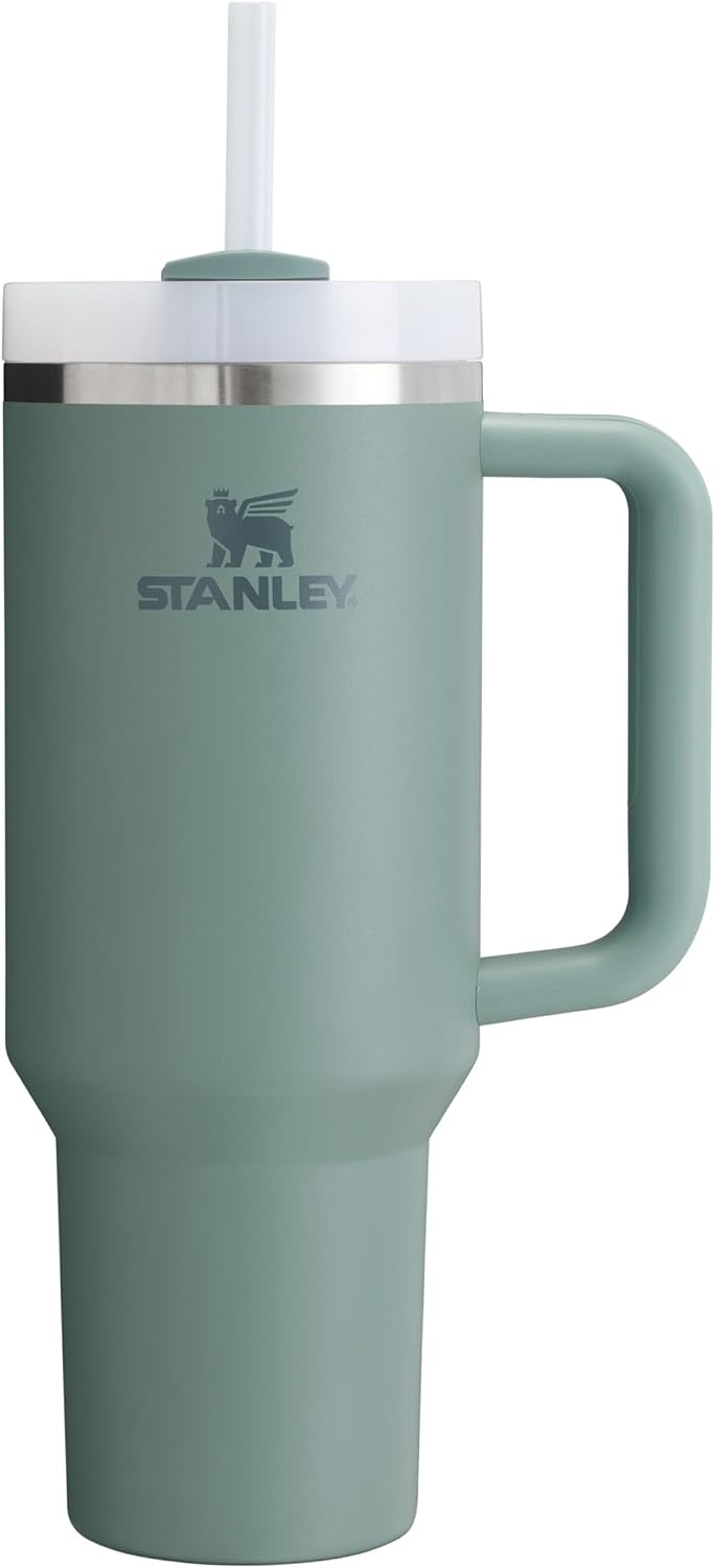 STANLEY Quencher H2.0 FlowState Tumbler 1.2L – Cold for 11 Hours – Iced for 48 Hours – Cup with Straw, Handle and Lid – Dishwasher Safe – Travel Mug for Cold or Hot Drinks – Shale
