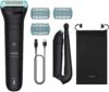Philips Bodygroom 5000 for Men – with Triple Protection Shaving System, Electric Trim and Shaving in the Intimate Area, Folding Back Attachment, 100% Showerproof, 100 Minutes Runtime, Model BG5480/15