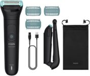 Philips Bodygroom 5000 for Men – with Triple Protection Shaving System, Electric Trim and Shaving in the Intimate Area, Folding Back Attachment, 100% Showerproof, 100 Minutes Runtime, Model BG5480/15