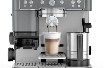 Ninja Luxury Premier 3-in-1 Coffee Maker, Espresso, Cold Brew Coffee and Filter Coffee, 4 Automatic Foam Presets, Dark Grey ES601EUGM