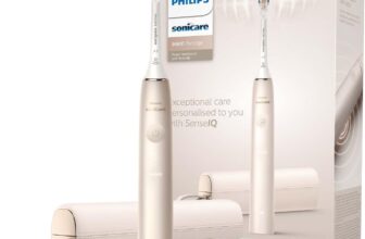 Philips Sonicare DiamondClean Prestige 9900 Electric Toothbrush – Sonic Toothbrush with 1 x A3 Premium All-in-One Brush Head and Charging Case in Champagne (Model HX9992/11)
