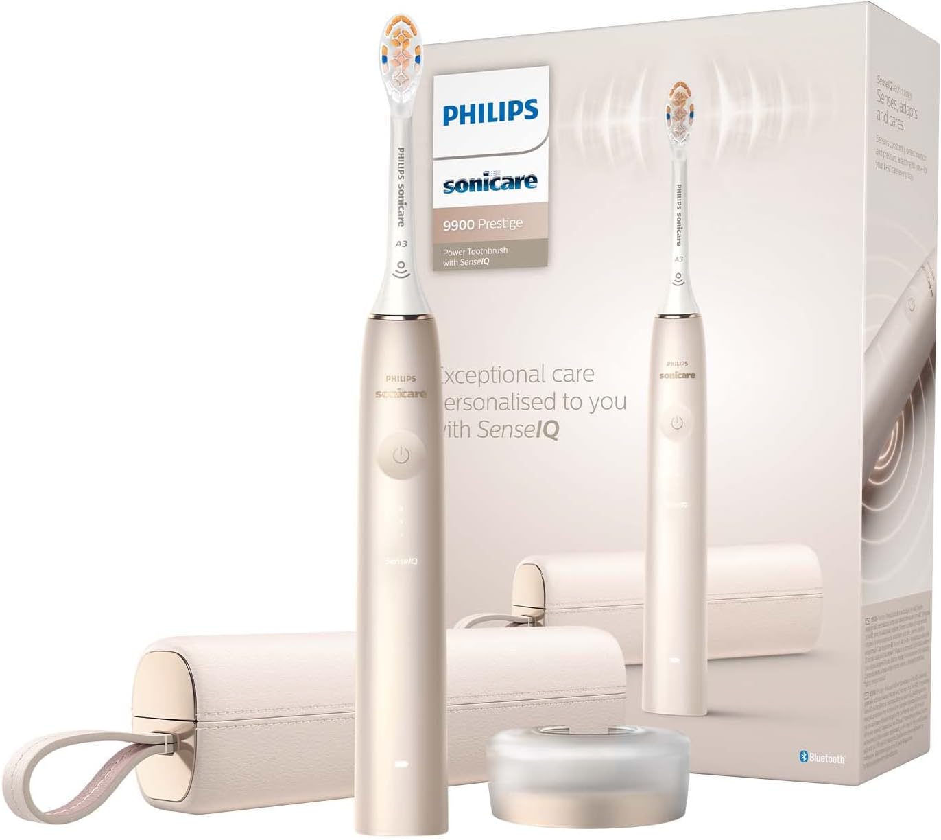 Philips Sonicare 5500 Electric Toothbrush, Sonic Toothbrush with 2 Modes, Pressure Alert, EasyStart, SmarTimer and BrushPacer, White, Model HX7110/02 [New Technology]