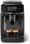 PHILIPS Series 2200 fully automatic coffee machine – 2 types of coffee, classic milk frother, intuitive touch display, 100% ceramic grinder, matt black (EP2220/10)