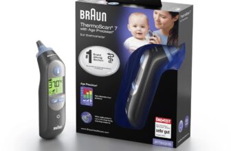 Braun ThermoScan 7 Ear Thermometer with Age Precision – Black Edition, IRT6520B