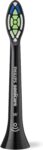 Philips Sonicare W2 Optimal White Replacement Brush Heads, Black, Pack of 4