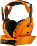 Logitech G Astro A50 X LIGHTSPEED Wireless Gaming Headset McLaren Edition + Base Station, PRO-G GRAPHENE, PLAYSYNC Xbox Series X|S + PS5 + PC/mac, Bluetooth, HDMI 2.1 Passthru – Papaya