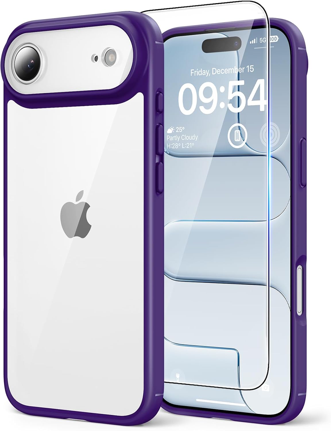 TAURI for iPhone 13 Pro Max Case, with Screen Protector, Clear