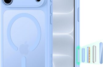 ESR Classic Hybrid for iPhone 18 Pro Max/17 Pro Max Case,Frosted Light Blue