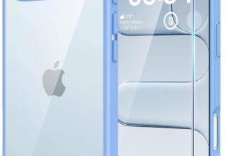 TAURI for iPhone Air Case, with Screen Protector, Star Blue