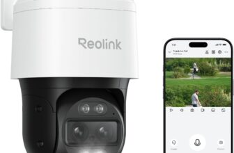 Reolink 4K Dual Lens PTZ PoE Outdoor Security Camera 6X Hybrid Zoom 355° Rotation 90° Tilting Colorful Night Vision Person/Vehicle/Animal Detection Auto Tracking Two-Way Sound Reolink TrackMix PoE