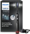 Philips Sonicare AdvancedClean Limited Edition Electric Toothbrush – Smart Screen, Pressure Sensor, Brush Head Replacement, 5 Brushing Modes and SmarTimer, Black, Model HX3792/11