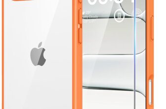 TAURI for iPhone Air Case, with Screen Protector, Orang